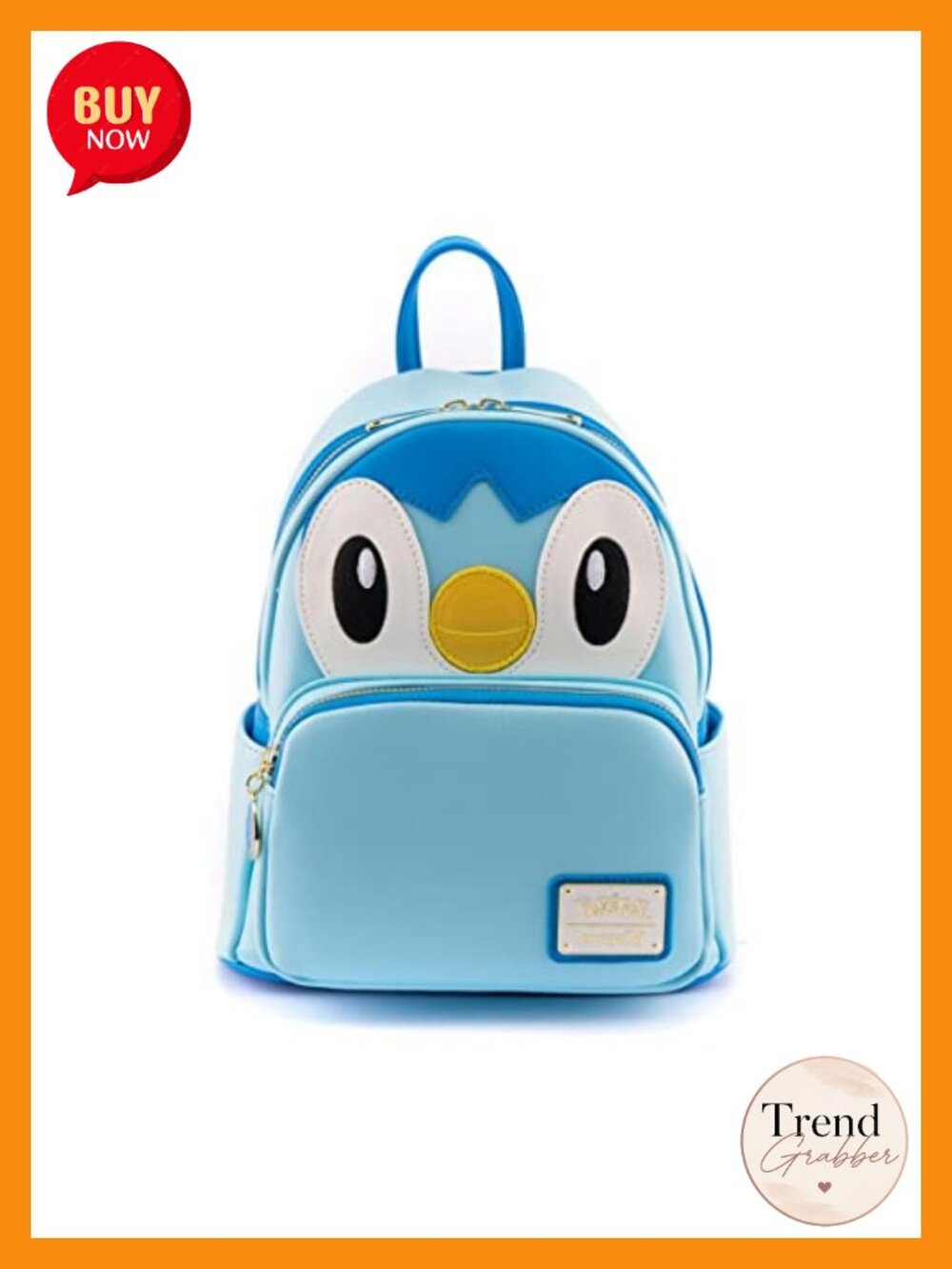 Loungefly Pokemon Piplup Cosplay Faux Leather Double Strap Shoulder Bag Purse